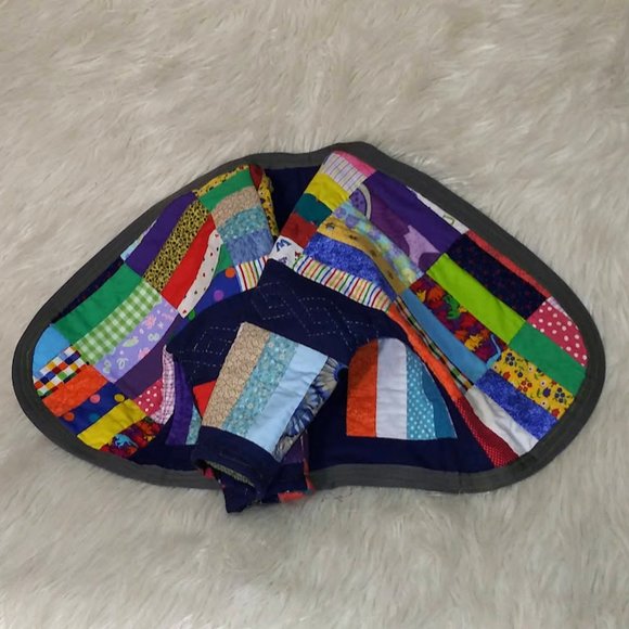 Kids Quilted Jacket, Unisex Patchwork Jacket, Vintage Quilt Coat, Handmade Coat - Picture 4 of 7